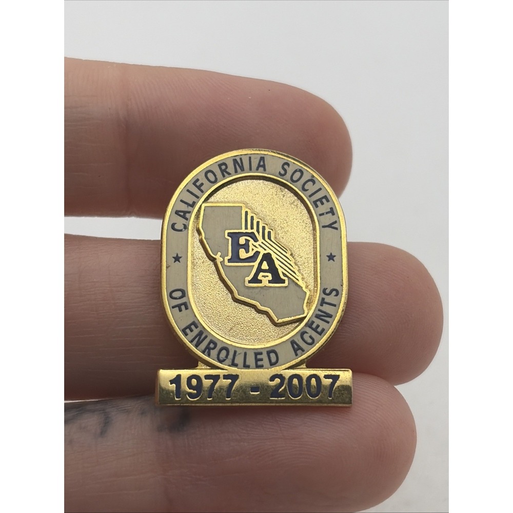 California Society Of Enrolled Agents EA 1977-2007 Lapel Hat Pin